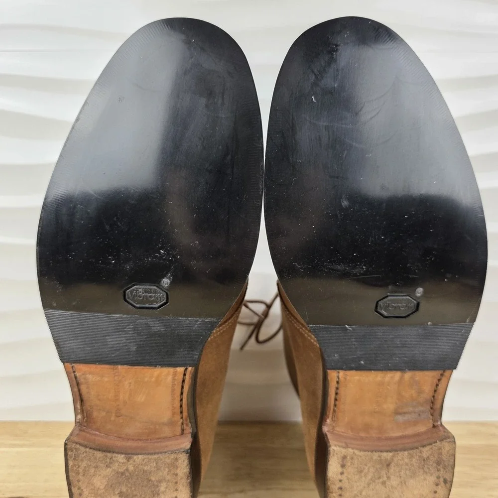 Crockett & Jones Chertsey Chukka Boots Mens Size EU 7.5‎ E US 8.5 Brown Suede